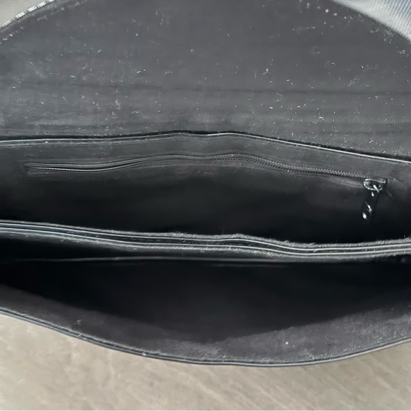 Vintage Black Patent Alien Eyes Mesh Cutout Envelope Clutch - Goth/Costume/Party - Picture 5 of 7